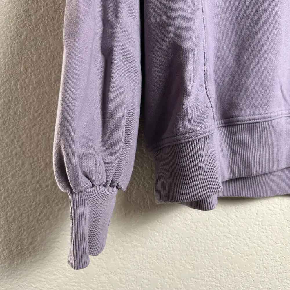 a new day | Size XL Purple Sweater Lilac Puff Sleeve Pullover Sweater
